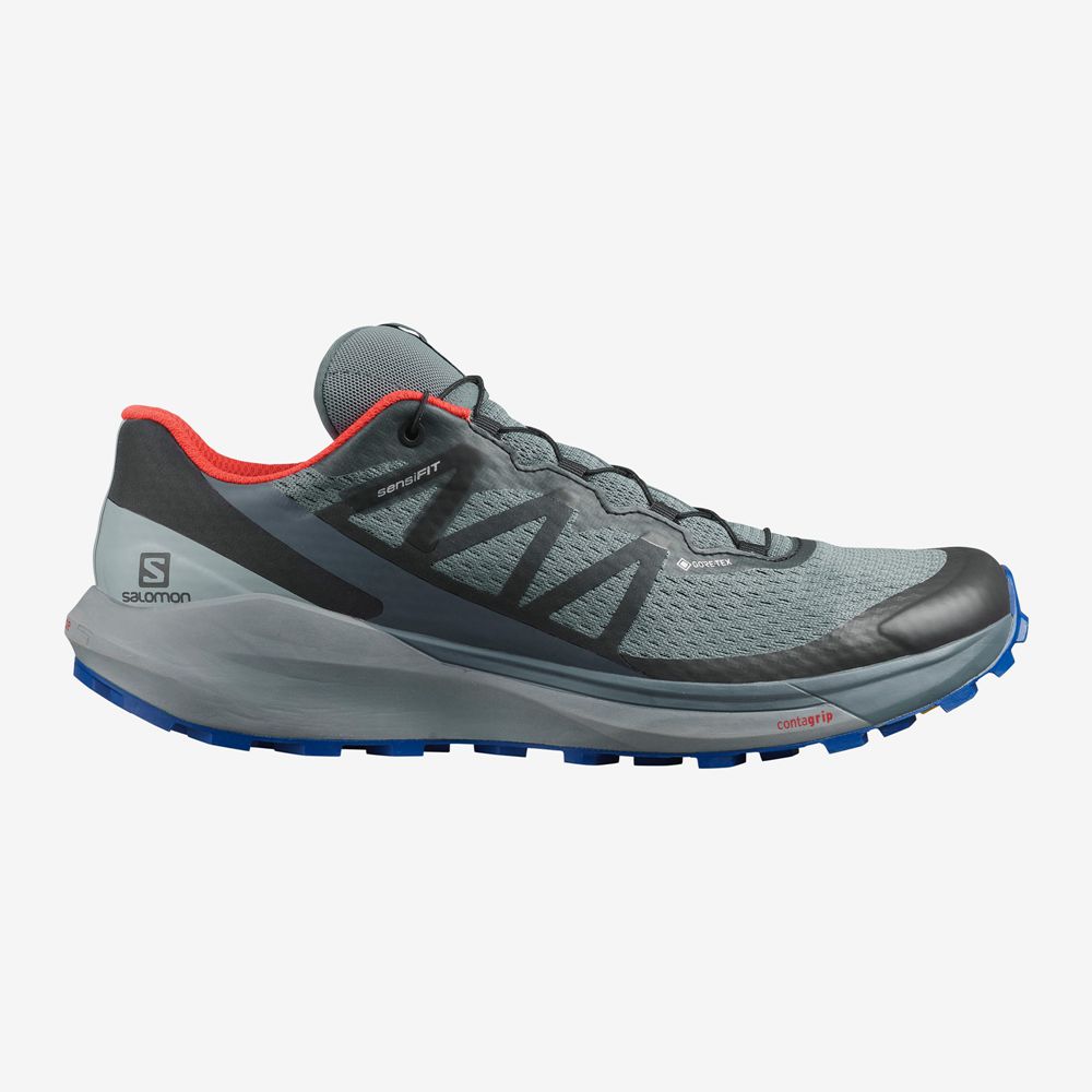 Salomon SENSE RIDE 4 GORE-TEX INVISIBLE FIT Zapatillas Trail Running Hombre - Verde Oliva Verde - Co